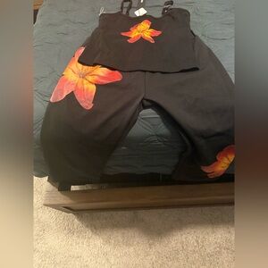 Fashion Nova Black Matching Set